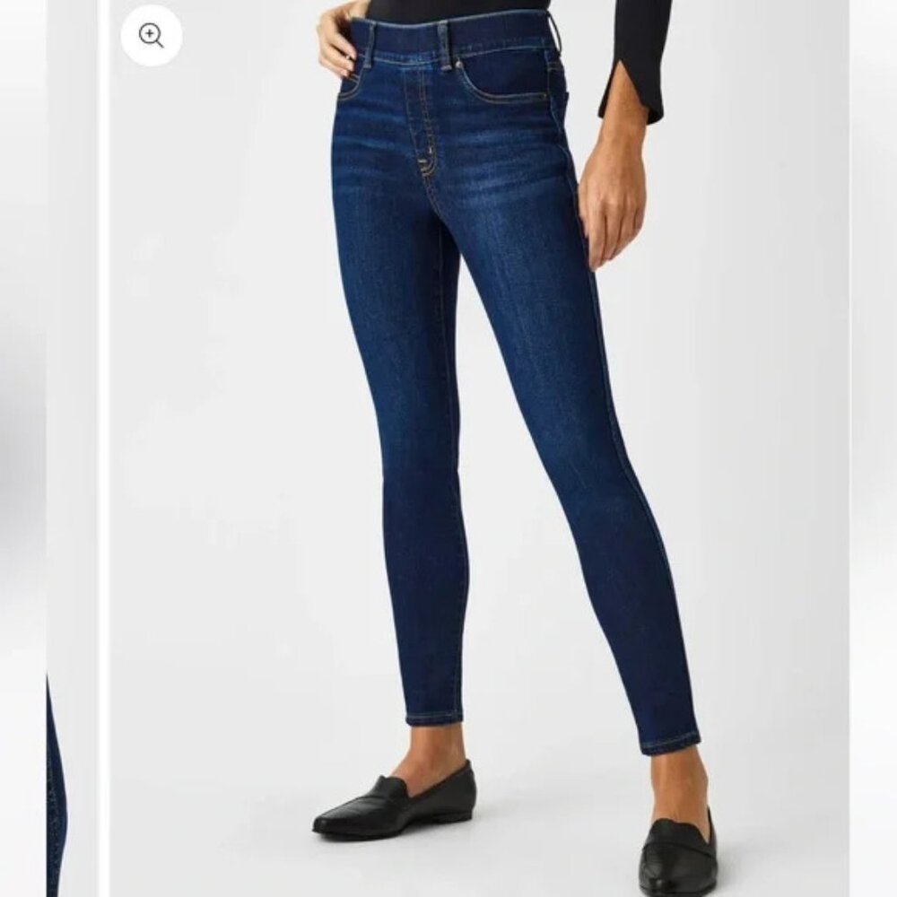 SPANX - Ankle Skinny Jeans, Midnight Shade, Ladies Size M